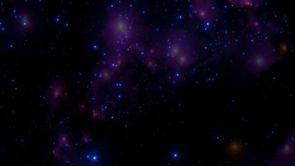 Wall Mural - Dazzling Star-Filled Nebula in Outer Space – Space Background