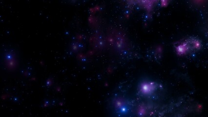 Wall Mural - Bright Cosmic Nebula and Stars – Abstract Space Art