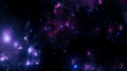 Wall Mural - Beautiful Nebula and Star Clusters in Galaxy – Space Art