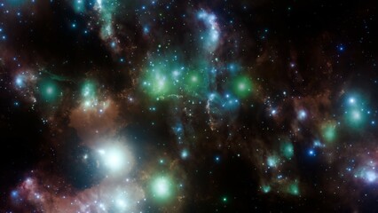 Wall Mural - Stunning Deep Space Nebula and Starfield – Galaxy Background