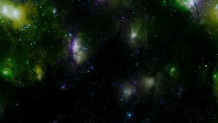 Wall Mural - Spectacular Cosmic Nebula in Vivid Colors with Stars