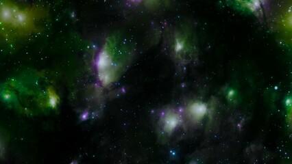 Wall Mural - Realistic Galaxy Nebula with Bright Stars and Space Clouds