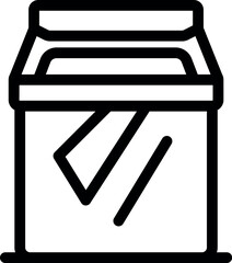 Poster - open top load washing machine icon representing a laundry appliance for cleaning clothes