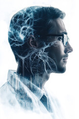 Poster - Scientist looking into the future of science and technology