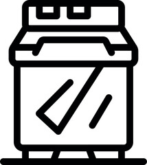 Poster - Line icon of a multifunction printer, for printing, scanning and copying documents