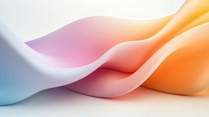 A colorful wave with a white background