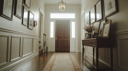 Canvas Print - Elegant Hallway Interior Design