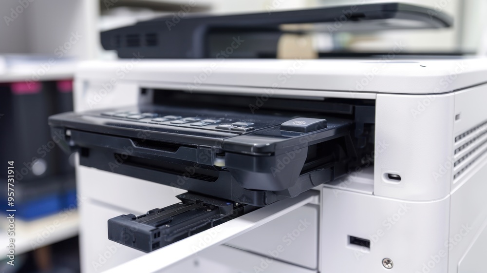 Physical Paper Copy Printer: A device used to print physical copies of digital documents ...