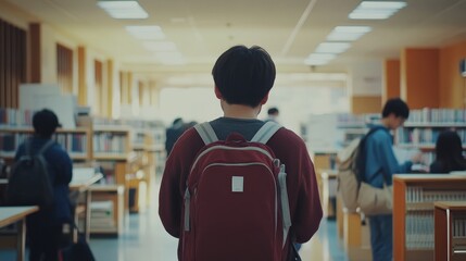 Wall Mural - Daily life of college students