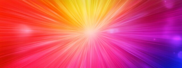 Poster - Abstract Background with Radiant Lines and Colors