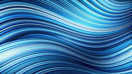 Wall Mural - Abstract distorted swirl waves gradient striped curves composition blue fluid background, abstract, distorted, swirl, waves, gradient