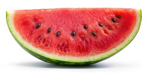 Wall Mural - Ripe red watermelon slice isolated on background, watermelon, fruit, ripe, red, juicy, fresh, summer, snack, refreshment