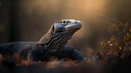 Wall Mural - Komodo Dragon in the Forest