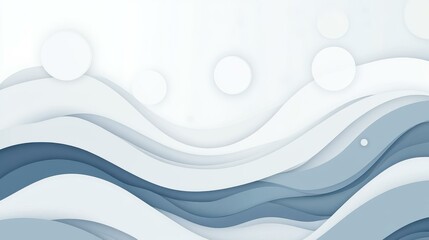 Wall Mural - Explore a sleek abstract grey wave design, perfect for techthemed posters with dynamic network visuals.