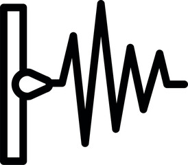 Poster - Seismograph is recording seismic waves caused by an earthquake