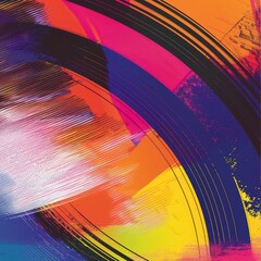 colorful design bursts with energy, using flowing lines, curves, and waves to create an abstract, artistic composition perfect for modern illustrations.