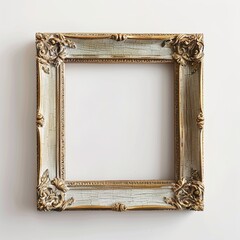 Poster - Empty frame on wall in PNG isolated 