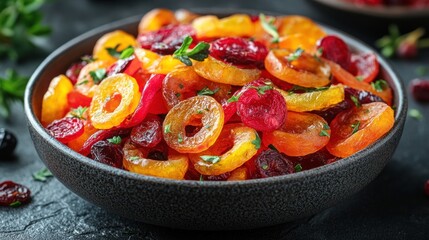 Wall Mural - Delicious Dried Fruit in a Bowl