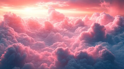 Sticker - Pink Sunset Cloudscape