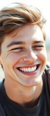 Sticker - Portrait of a smiling young man