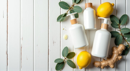 Wall Mural - lemon essential oil