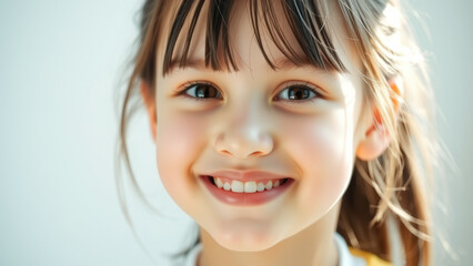 Canvas Print - Portrait of a Smiling Young Girl