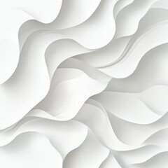 Wall Mural - White Abstract Waves