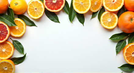 Poster - citrus fruit background