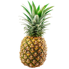 Poster - Pineapple isolated on white or transparent background