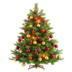 Christmas tree isolated on transparent background