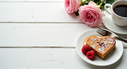 Canvas Print - coffee and cake