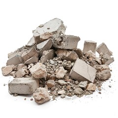 Isolate concrete debris from the demolition,