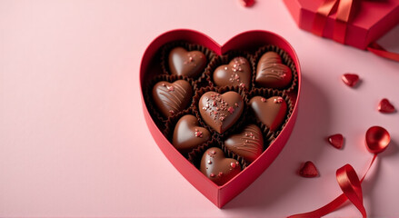 Poster - heart shaped chocolates