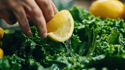 Fresh Kale and Lemon Refreshment