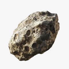 Poster - An Isolated Asteroid on a Transparent Background. 