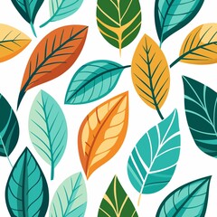 seamless pattern with leaves