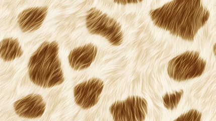 Realistic fur giraffe patches seamless pattern	