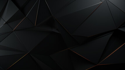 Wall Mural - Abstract polygonal space low poly dark background with connecting dots and lines.