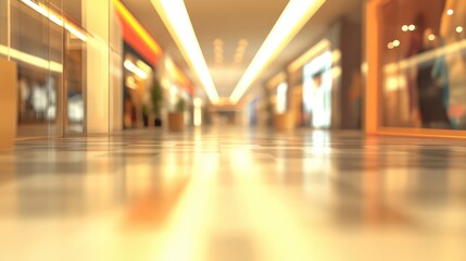 Poster - 3D rendering of a blurred background abstract image suitable for a shopping mall article illustration