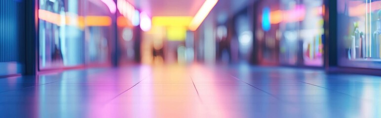Poster - 3D rendering of a blurred abstract background suitable for an illustration related to a shopping mall article