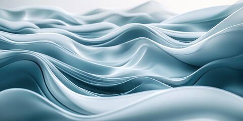 Poster - 3D rendering of an abstract background featuring flowing waves Innovative architectural concept