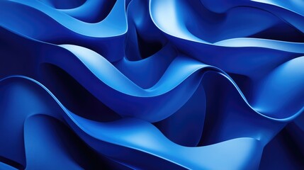Aufkleber - Blue abstract background 3D rendering