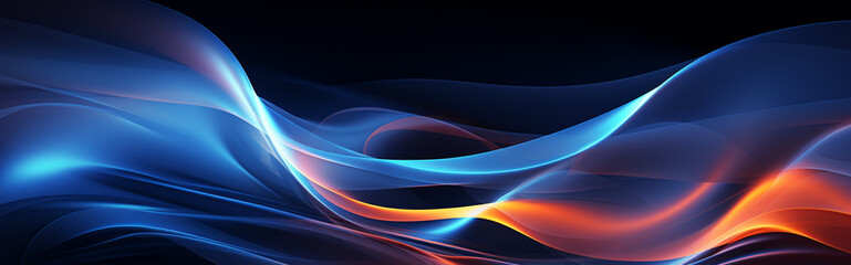 Wall Mural - abstract smooth blue wave gradient background design template