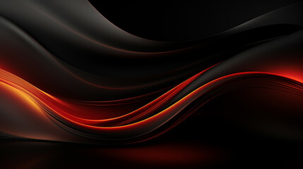 Wall Mural - Abstract red and black shapes background