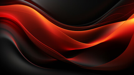 Wall Mural - Abstract red and black shapes background