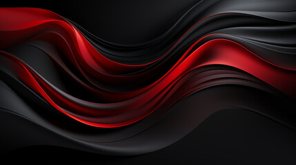 Wall Mural - Abstract red and black shapes background