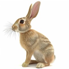 Poster - 3D Rabbit PNG / Transparent isolated on white 