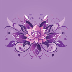 Wall Mural - Graphic Flowers Background vector