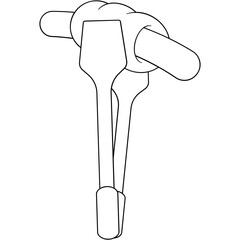 Sticker - Tongs Icon