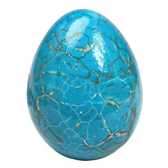 Canvas Print - Eggshell Elegance Exploring the Hue of a Blue Egg on White or PNG Transparent Background.